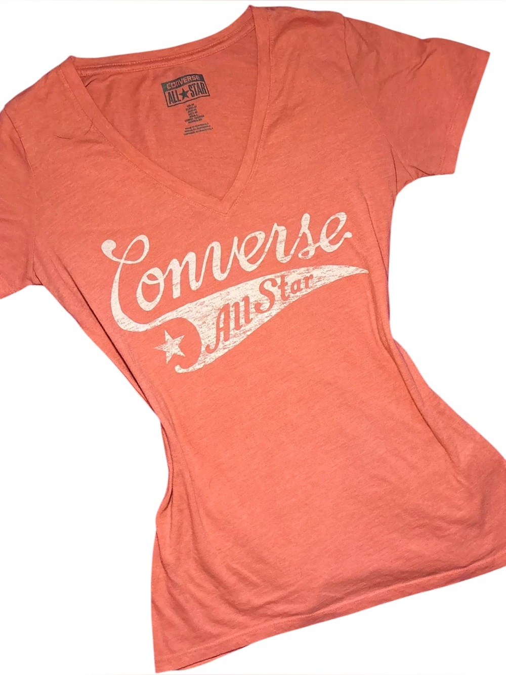 Y2K vintage Converse Women’s V-Neck Graphic Tee